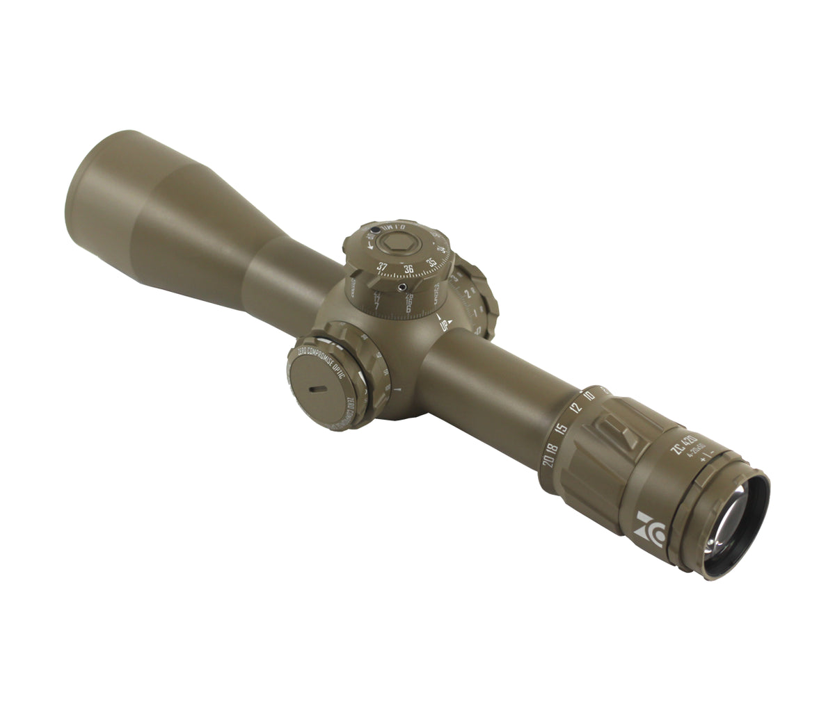 その他 deftechtko ZC420 FDE with 10 MIL Turret (locking) and MPCT2X reticle – Down