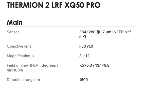 Thermion 2 LRF XQ50 Pro